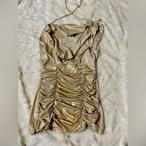 XOXO Metallic Gold Blouse